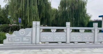 淮北 芝麻灰桥栏杆、河道栏杆安装效果
