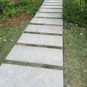 淮北 芝麻黑小区踏步、汀步石铺装效果