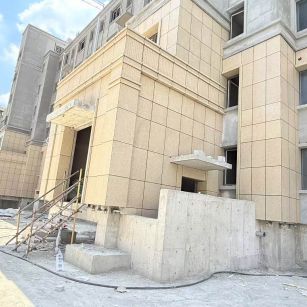 淮北 黄金麻干挂，工地实拍