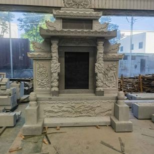 淮北 芝麻灰高档墓碑、土墓，一套也支持定做