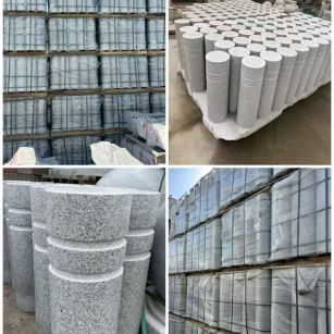 淮北 芝麻白花岗岩挡车柱、隔离柱多少钱