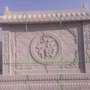 淮北 芝麻白花岗岩屏风，照壁，影壁