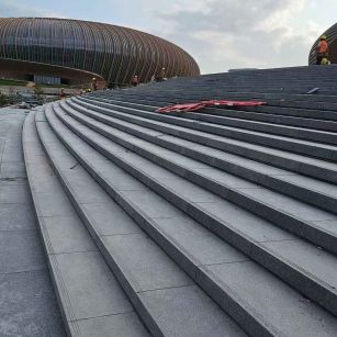 淮北 弧形整石台阶铺装效果图