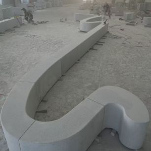 淮北 花岗岩整石坐凳拼装