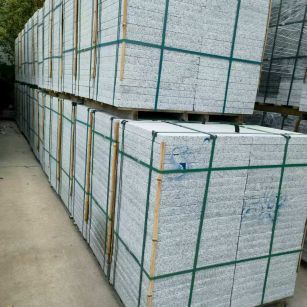 淮北 大花芙蓉白火烧成品，市政园林广场地铺石