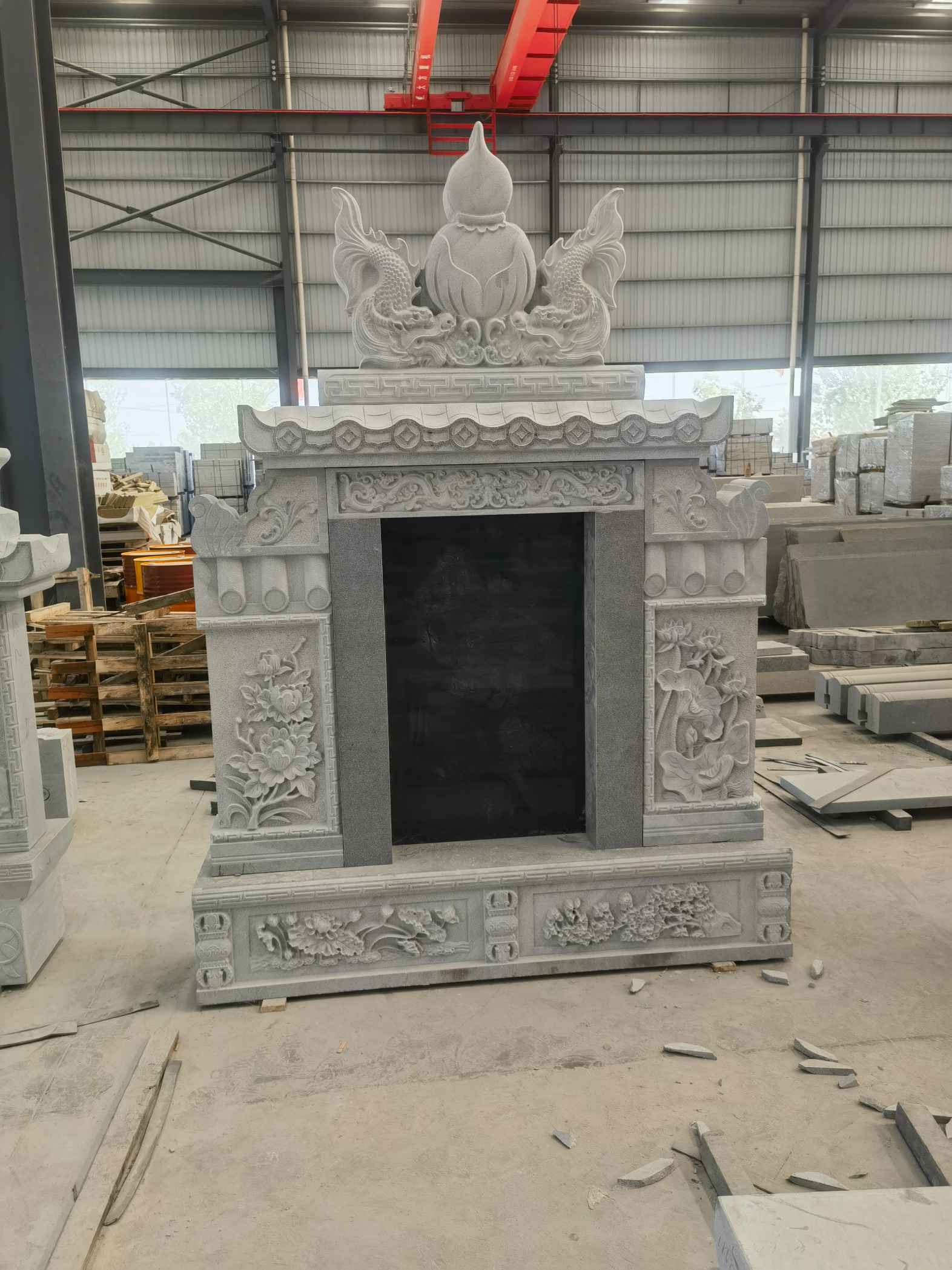 淮北 芝麻灰高档墓碑、土墓，一套也支持定做