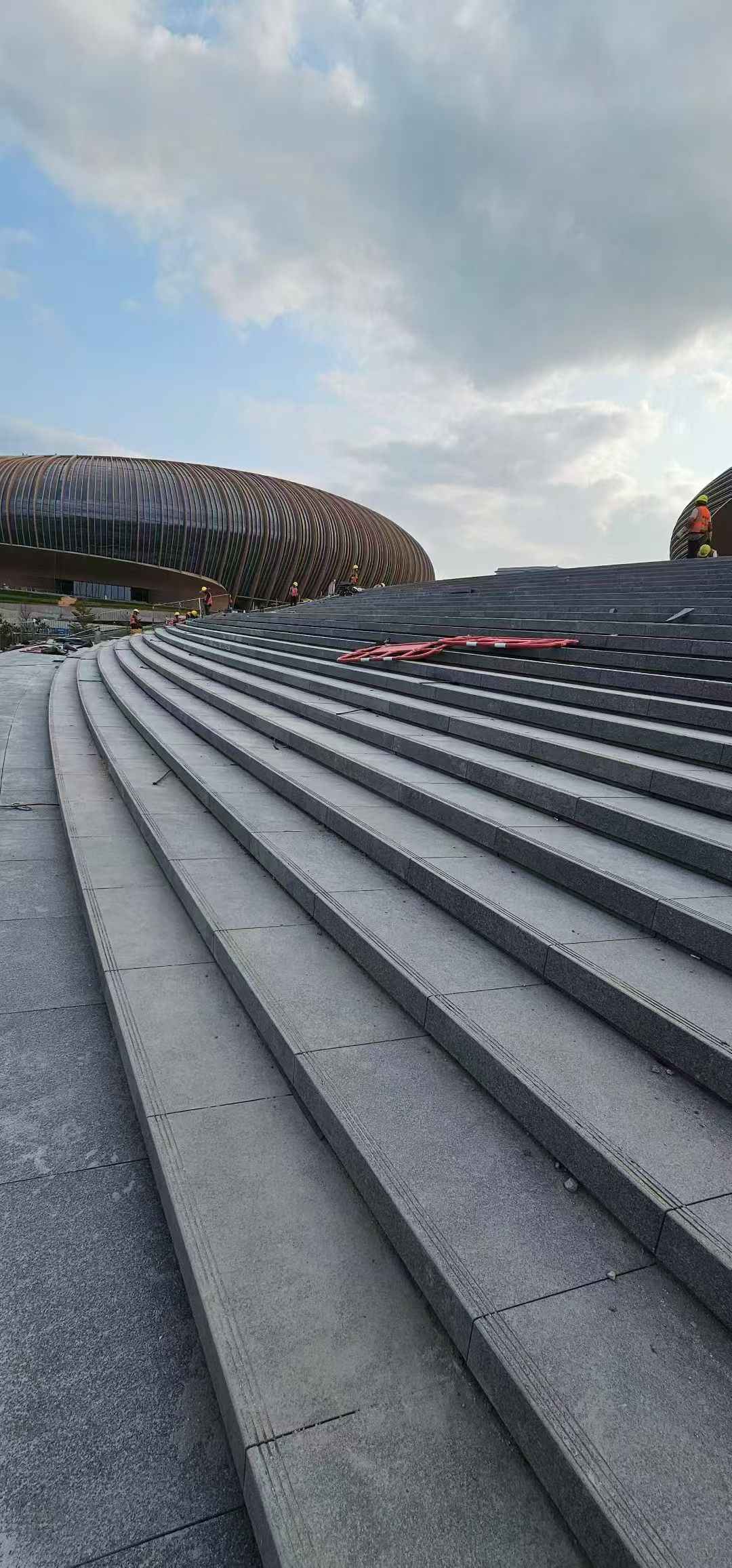 淮北 弧形整石台阶铺装效果图