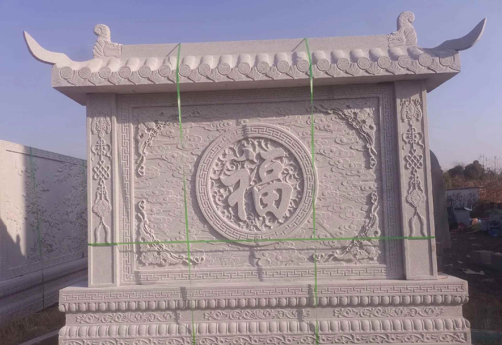 淮北 芝麻白花岗岩屏风，照壁，影壁